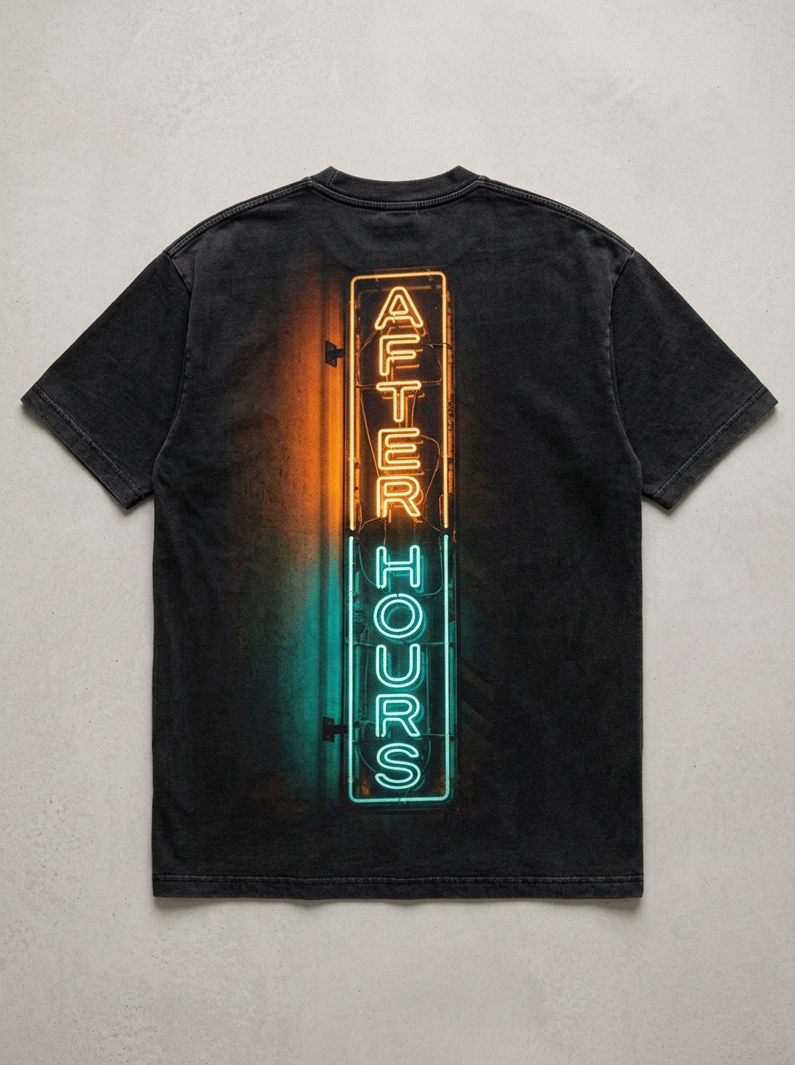 T-Shirt Oversize After Hours – Rückansicht