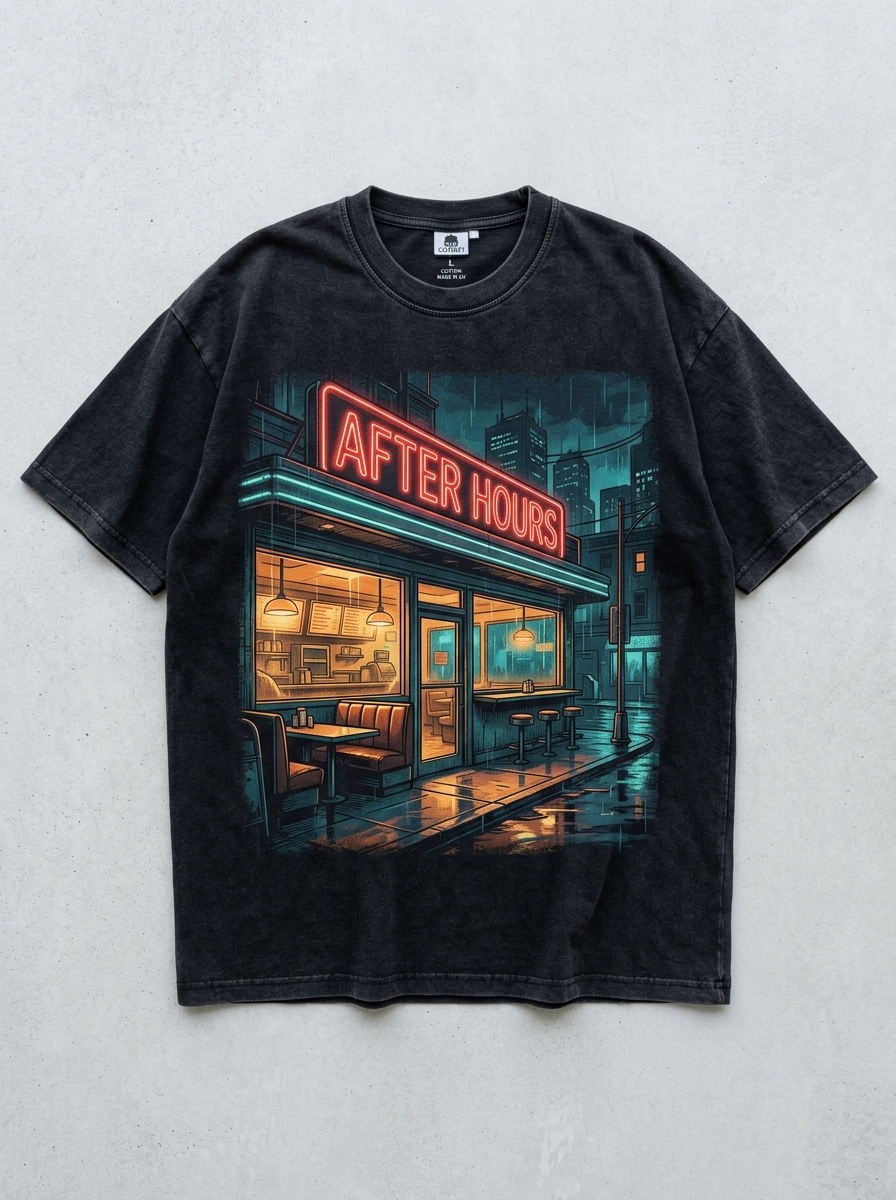 T-Shirt Oversize After Hours – Vorderansicht
