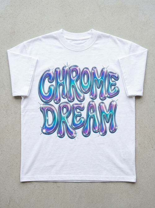 T-Shirt Oversize Chrome Dream – Vorderansicht