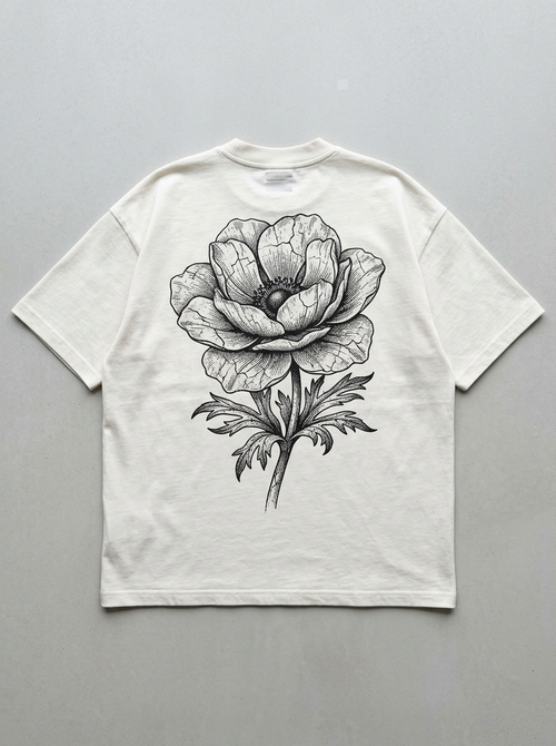 T-Shirt Oversize Concrete Bloom – Rückansicht