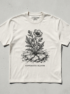 T-Shirt Oversize Concrete Bloom – Vorderansicht