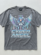 T-Shirt Oversize Cyber Angel – Vorderansicht