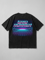 T-Shirt Oversize Grid Runner – Rückansicht