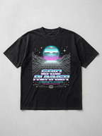 T-Shirt Oversize Grid Runner – Vorderansicht