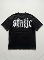 T-Shirt Oversize Midnight Static – Rückansicht