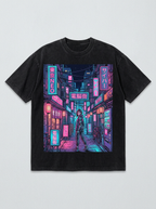 T-Shirt Oversize Neon Tokyo – Vorderansicht