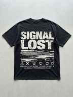 T-Shirt Oversize Signal Lost – Vorderansicht