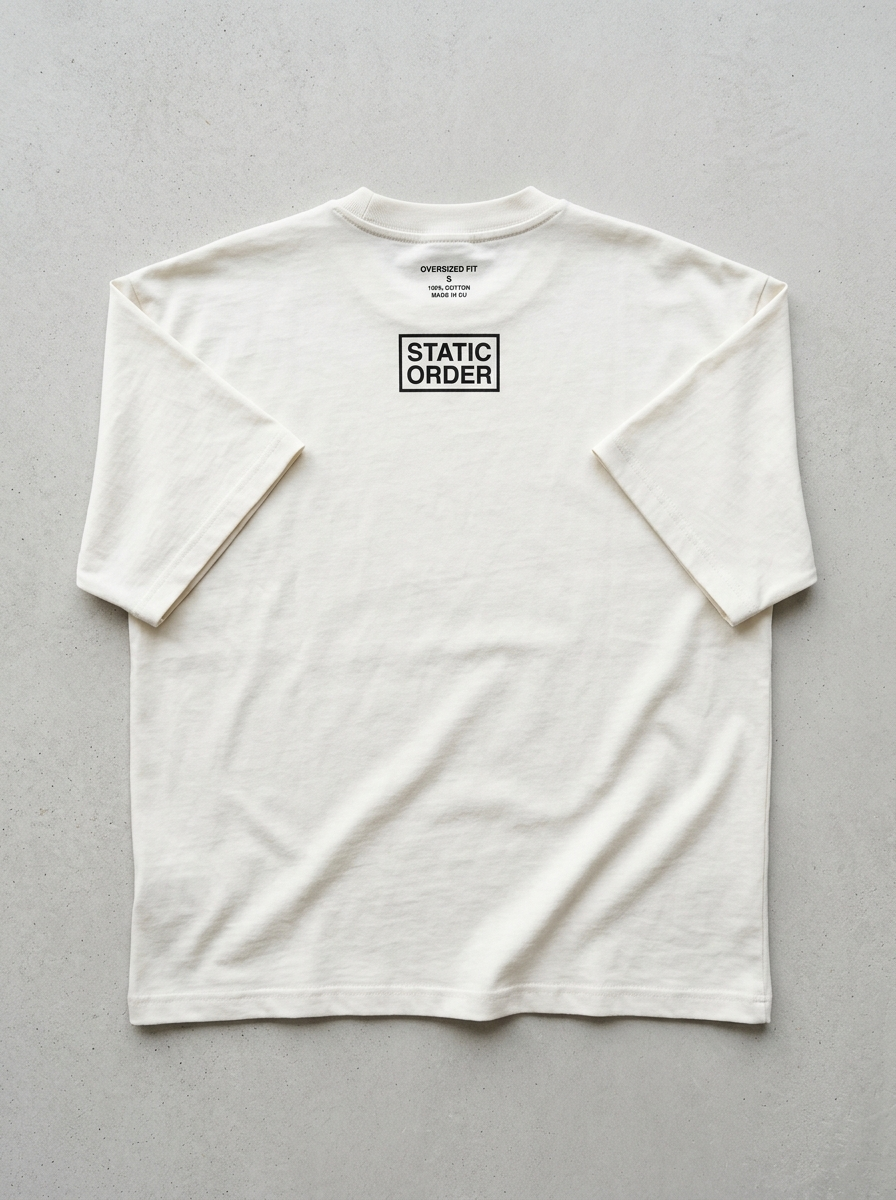 T-Shirt Oversize Static Order – Rückansicht