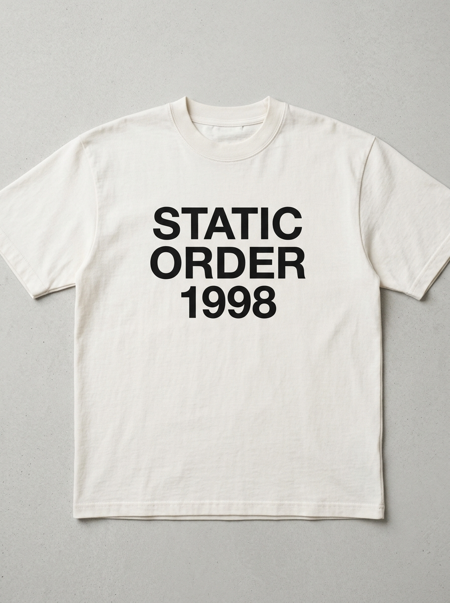 T-Shirt Oversize Static Order – Vorderansicht