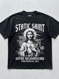 T-Shirt Oversize Static Saint – Vorderansicht