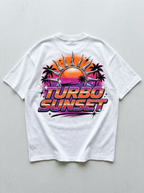 T-Shirt Oversize Turbo Sunset – Rückansicht