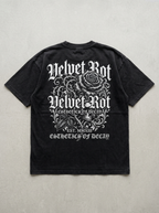 T-Shirt Oversize Velvet Rot – Rückansicht